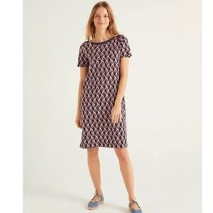 Boden Georgia Giraffe T-shirt Dress sz 2